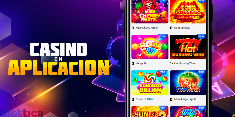 Casino en aplicación móvil