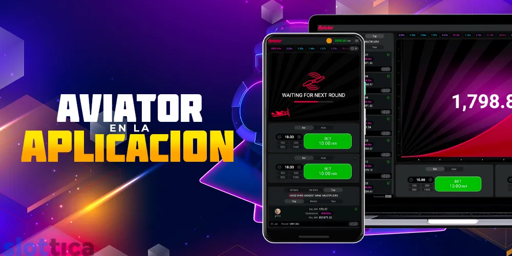 Juega a Aviator directamente en la aplicación de Slottica